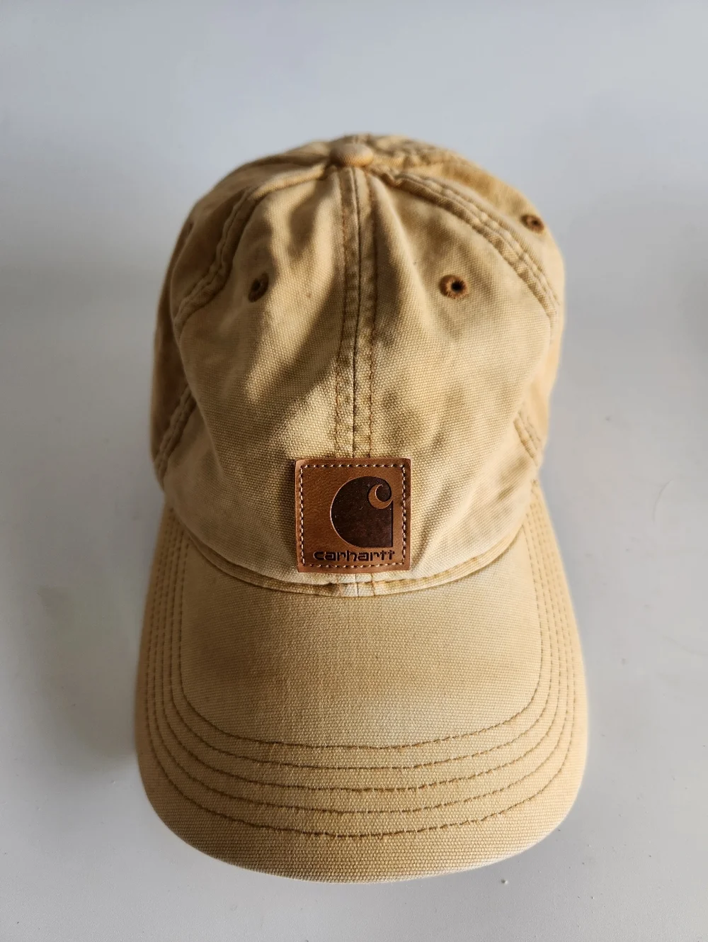 (2) Carhartt Patch Logo Adjustable Baseball Hats Caps Lot Workwear Outdoor